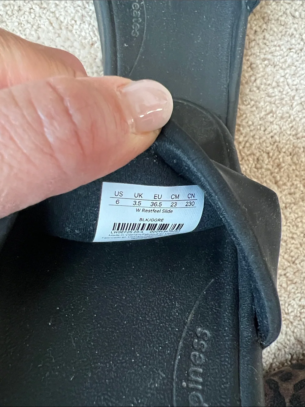 lululemon athletica Black Slide Sandals